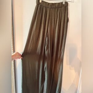 Women’s Nation LTD Olive Green Wide-Leg Pants